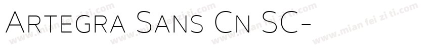 Artegra Sans Cn SC字体转换